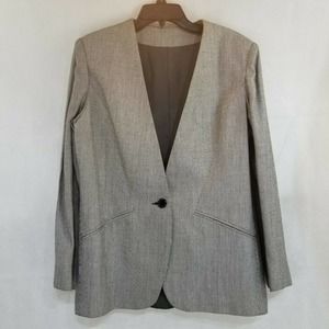 Suits Me Blazer Jacket Gray Black White No Size